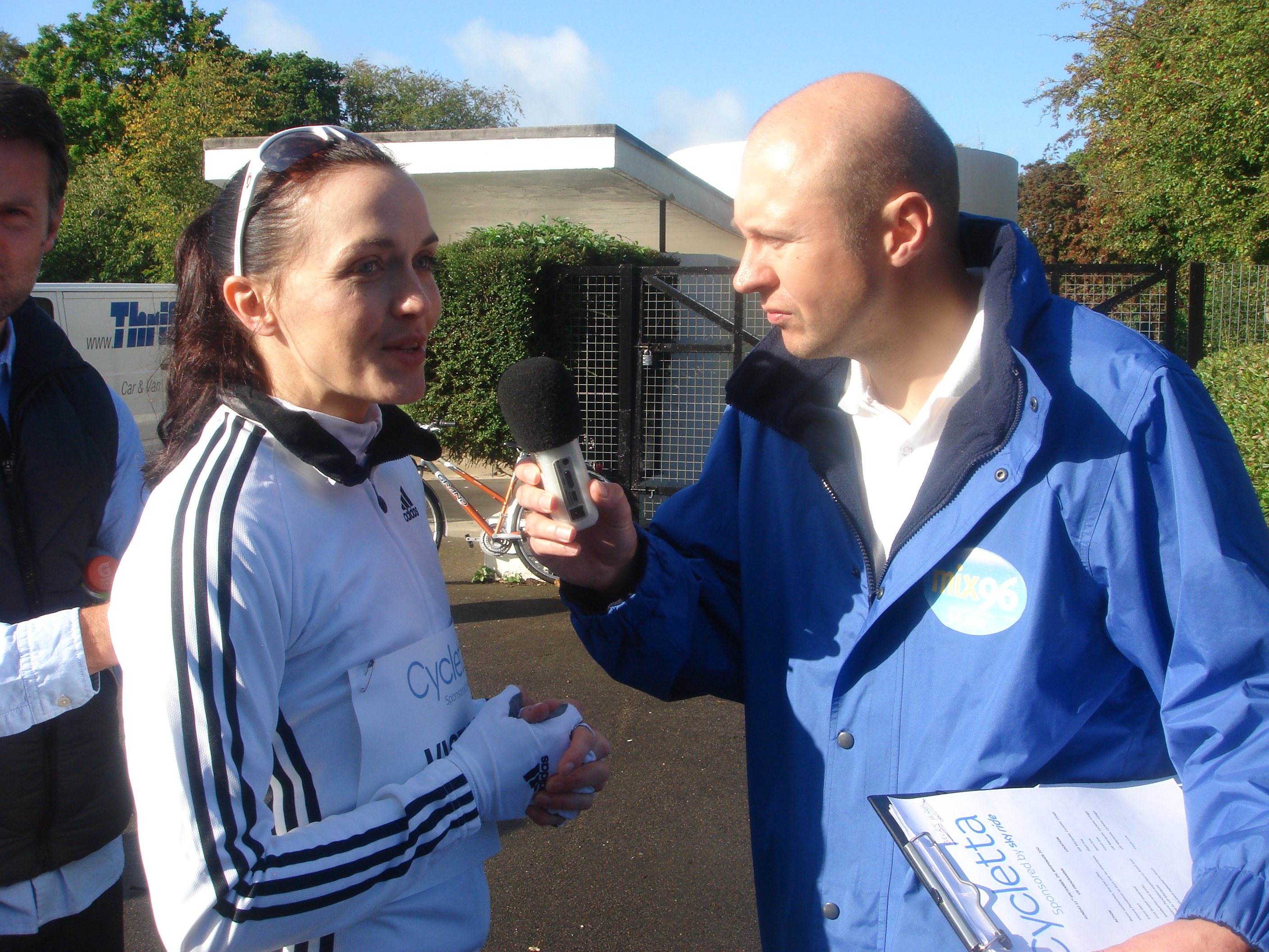 Neil Quigley with Olympic Gold Medalist Cyclist Victoria Pendleton