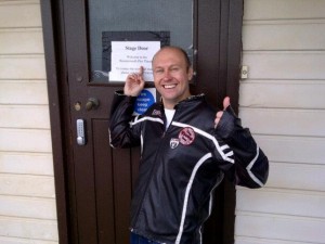 Neil Quigley at the Stage Door