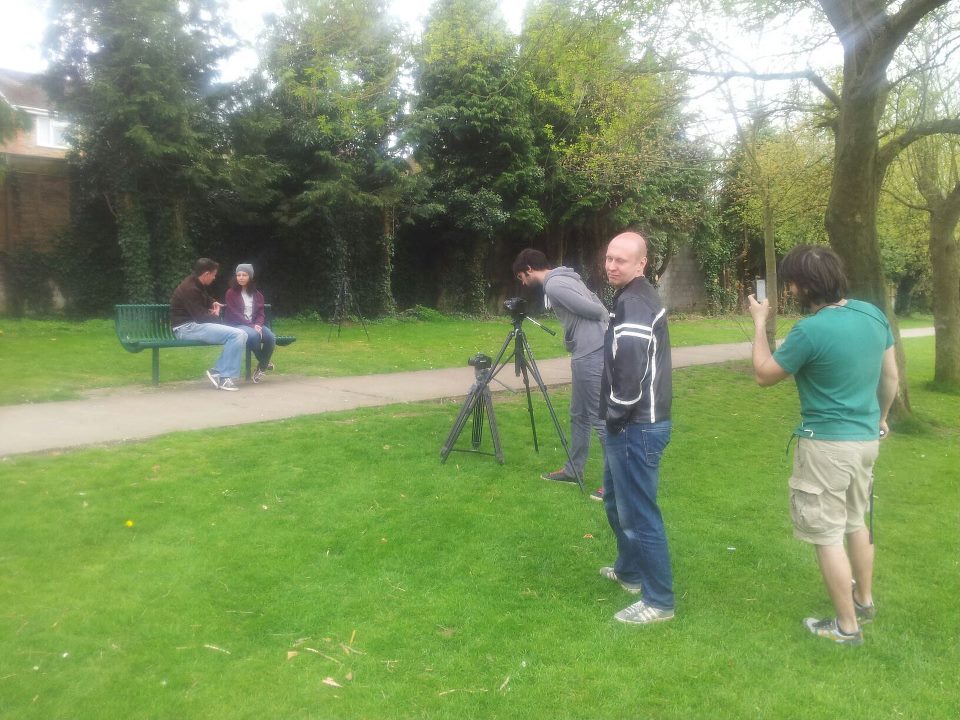 Neil Quigley Filming on Location