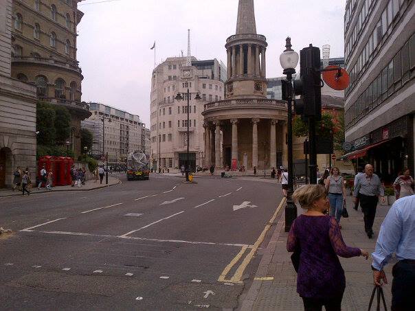 On the way to BBC New Broadcasting House