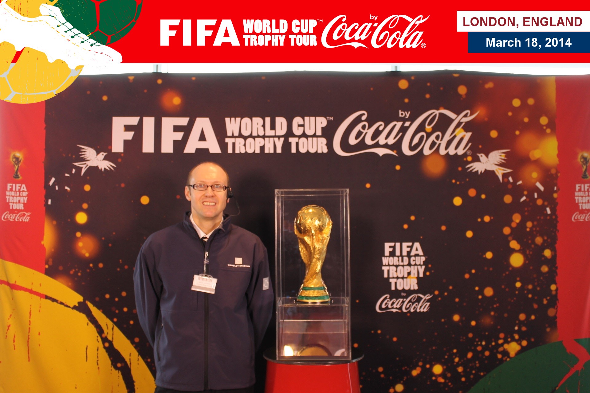 Neil Quigley with the World Cup