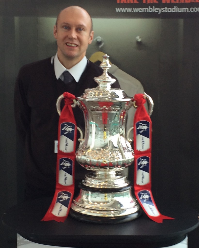 Neil Quigley with FA Cup